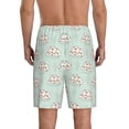thumbnail image 4 of Lsque Flora Daisy Cactus Mens Sleep Pajama Shorts,Short Pajama Pants, Cotton Ultra-Soft Knit-4X-Large, 4 of 9