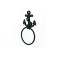 thumbnail image 2 of Handcrafted Decor K-0102-seaworn Seaworn Blue Cast Iron Anchor Towel Holder- 8.5 in., 2 of 3