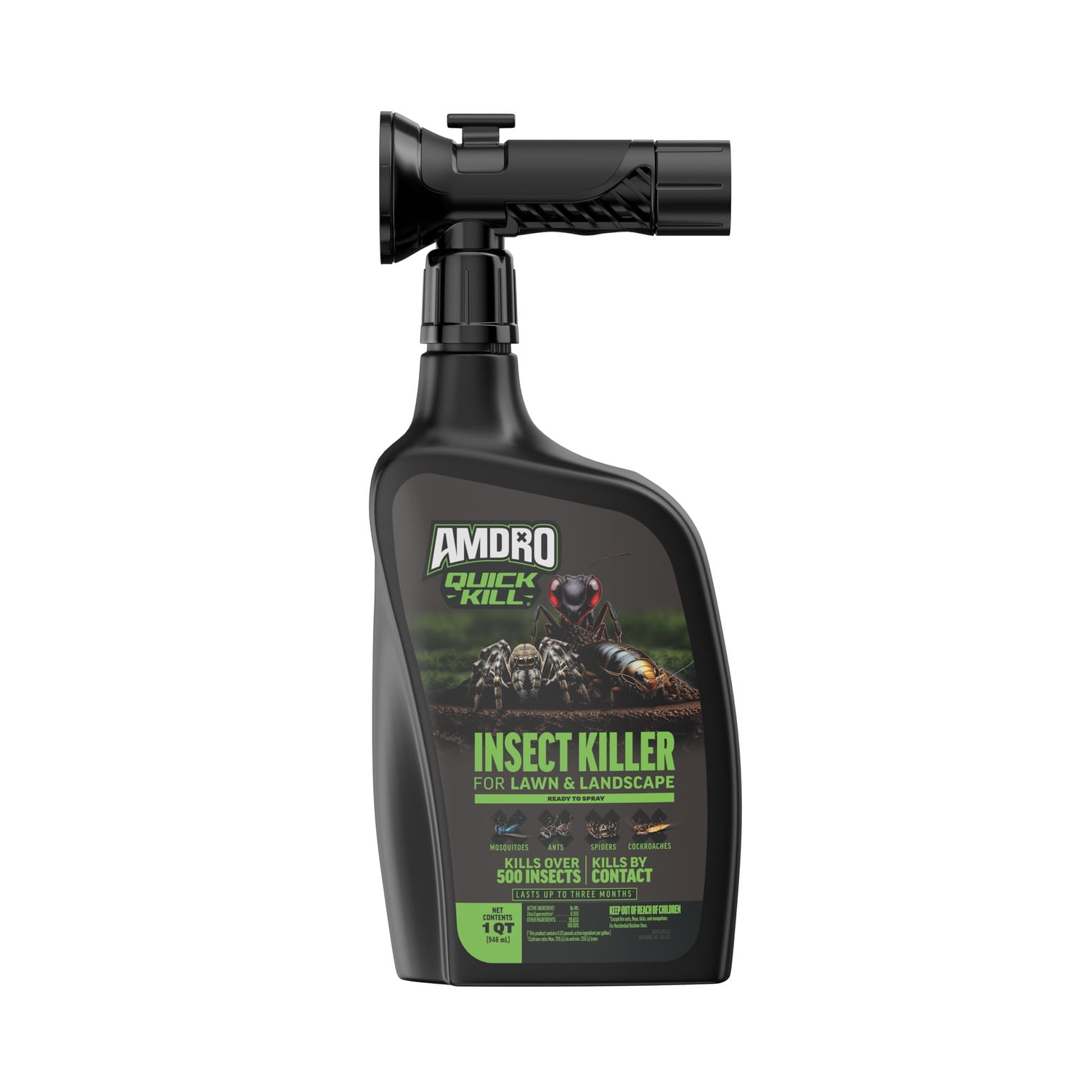 Amdro Quick Kill Outdoor Insect Killer, Kills over 500 Insects, Ready-to-Spray 32 oz Liquid