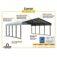 thumbnail image 4 of Arrow 20 x 20 x 7 ft Eggshell Carport, 4 of 8