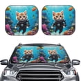 thumbnail image 2 of Yiaed Underwater Diving Cat Print Car Front Windshield Sun Shade,Foldable Anti-UV Car Sunshade for Front Window for Most Vehicles-Small, 2 of 5