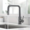 thumbnail image 1 of Robinet de Cuisine à Tirer, Robinet Chaud et Froid, Buse d'Eau Double Mode, 304, 1 of 5
