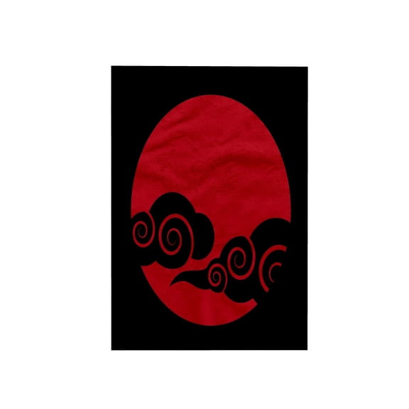 3dRose, Red Akatsuki Clouds, 15x22 Hand Towel