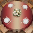 thumbnail image 2 of Dark Red Yellow Gradient Round Tablecloth 60 inches Minimalist Ombre Modern Art Waterproof Oil-Proof Table Cloth Round Table Cover for Holiday Party Picnic Dinner Decor Indoor and Outdoor Use, 2 of 9