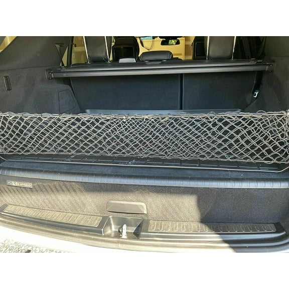 EACCESSORIES EA Trunk Organizer Cargo Net for Mercedes-Benz GLE-Class Plug-in Hybrid Models 2016-2023 – Envelope Style Cargo Net for SUV – Premium Mesh Car Trunk Organizer – Compatible with GLE-Class