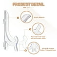 thumbnail image 3 of 4 Pcs 6" Acrylic Easel Display Stand, Folding Plate Display Stands Holder for Display Frames, Clear, 3 of 7