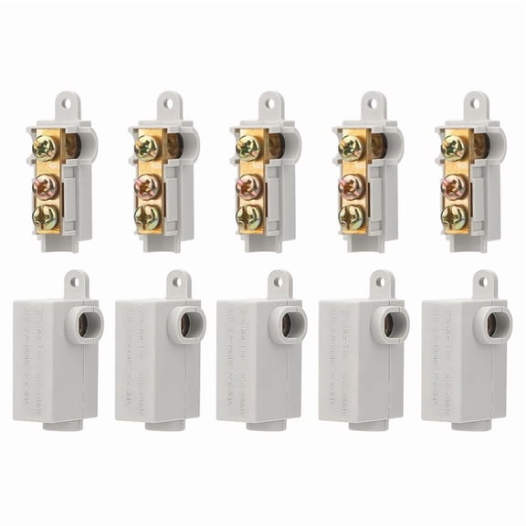 10PCS 6 AWG Gauge T-Type Wire Connector Nut Kit, 80A Quick Wiring Connection Terminal, Splicing Quick Connector