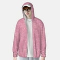 thumbnail image 4 of Gaeub Glitter Pink Men's and Women's UPF 50+ Long-Sleeved Sun Protection Clothing, Fishing Shirt Long Sleeve Zip - Medium, 4 of 9