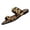 Leopard Print, variant on Flat Sandals for Women Dressy, Vacation Sandals for Women, Flat Sandals for Women, Women's Leopard Print Metal Accent Toe Loop Slides, Open Toe Flat Sandals for Summer, Leopard Print 7.5