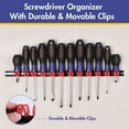 thumbnail image 2 of WORKPRO 12-Piece Magnetic Screwdrivers Set with Organizer,Flat Head/Slotted/Phillips/Torx Screwdriver Tools Set,Chrome Plating CR-V Shanks, Non-Slip Handle, 2 of 9