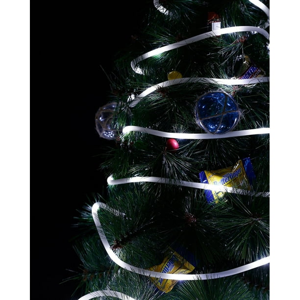 TORCHSTAR 33ft 100 Outdoor LED Rope String Lights for Christmas