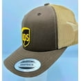 thumbnail image 6 of United Parcel Service Official Style Color Patch Adjustable snap Baseball Cap Hat Brown, 6 of 9