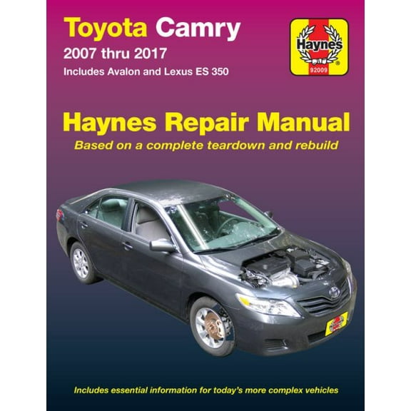 Toyota Camry & Avalon & Lexus ES 350 (07-17) Haynes Repair Manual **