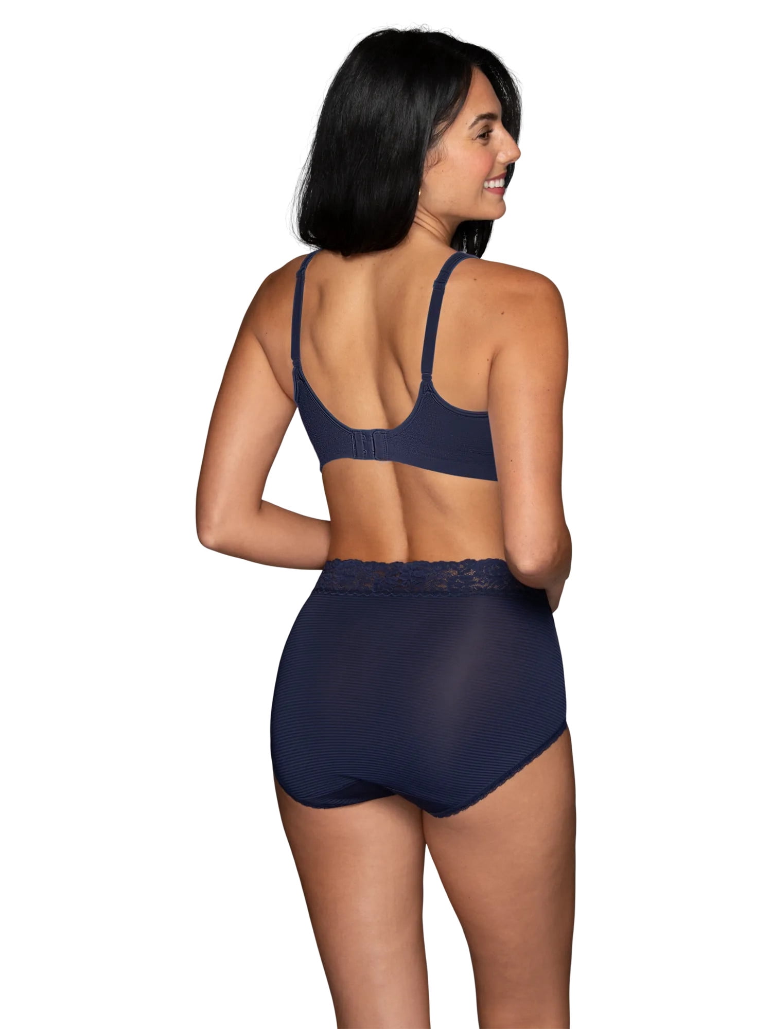 Vanity Fair Radiant Women's Light and Luxe Brief Underwear - Stretch Lace Waistband, 3-Pack, Sizes S-5XL