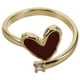 thumbnail image 2 of Anillo de circonita con corazón rojo ajustable para mujer, anillo abierto para el dedo índice, joyería única y de moda para Navidad, aniversarios y ocasiones especiales, 2 of 8