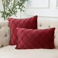thumbnail image 4 of Simple solid color rectangular pillowcase with striped pattern, 4 of 6