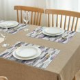 thumbnail image 3 of Pink and Grey Watercolor Feather Pattern Summer Placemats Table Placemats Set Of 4-Linen Kitchen Washable Placemats Table Mats 11.8"x17.7" Non-Slip Heat Resistant, 3 of 6