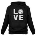 thumbnail image 2 of Tstars Women's Volleyball Hoodie - Ideal Sport Gift for Fans and Players - Size L - Black, 2 of 6