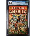 thumbnail image 1 of Captain America Comics #37 CGC FN/VF 7.0 Classic Schomburg Flag Cover! Comic Book, 1 of 2