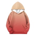 thumbnail image 5 of LRen Hoodies for Girls Cute Oversized Gradient Pullover Hooded Sweatshirts Long Sleeve Preppy Trendy Fall Winter Clothes Size 5-16 Years, 5 of 6