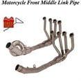 thumbnail image 3 of Motorcycle Exhaust Systems Front Middle Link Pipe Without DB Killer Muffler Slip On Parts For Kawasaki Z800, 3 of 5