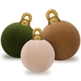 thumbnail image 1 of Juego de 3 Bolas Inflables Gigantes de Terciopelo para Navidad Jenaai, 1 of 6