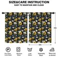 thumbnail image 2 of Blackout Kids Curtains,Black Multicolor Flower Sunflower Pattern Childrens Insulated Curtains Set Of 2,Bedroom Essentials,Toddler Room Decor 42"x54", 2 of 5