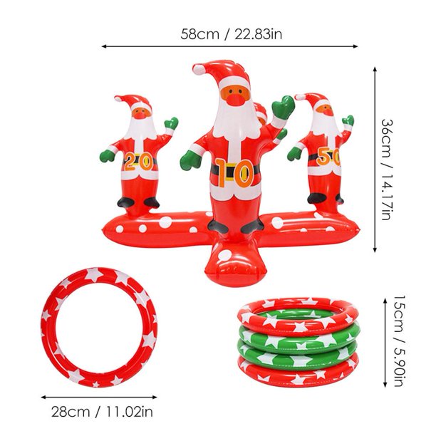 Inflatable Ring Toss Game Christmas Tree Throwing Toys Walmart Com Walmart Com