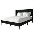 thumbnail image 3 of Castle Place Elegance Wingback King Platform Bed, Black, 3 of 11