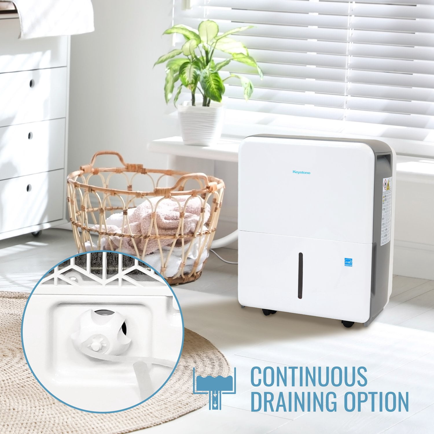 Keystone 22-pint Dehumidifier, KSTAD224F
