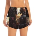 thumbnail image 2 of KLL Romantic Flower Lion Couple Pattern Shorts Women,Athletic Shorts High Waisted Running Shorts Pocket Sporty Short Gym Elastic Workout Shorts-Large, 2 of 7