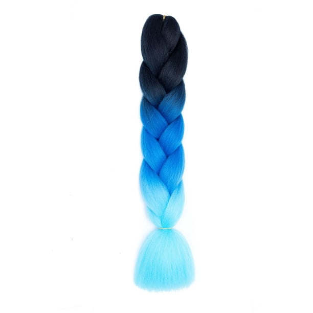 XmhyTop-A Extensiones de cabello sintético trenzado multicolor jumbo ombré de 60 cm, 3 piezas, perfectas para trenzas regulares y con giros DIY, C9