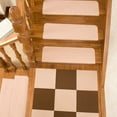 thumbnail image 4 of Non-Slip Wooden Stair Treads, 22"x8.7" Washable Carpet Stair Mats with Rubber Backing, Reusable Anti-Slip Stair Treads for Elderly Safety, Indoor Staircase Protection, 4 of 6