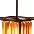 thumbnail image 6 of ESCENA Crystal Pendant Light with Metal Cage, One-Light Industrial Mini Pendant Lighting Fixture, Pendant Ceiling Hanging Light Fixture for Dining Room Kitchen Island Foyer, 6 of 7