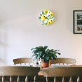 thumbnail image 6 of Watercolor Pineapple and Flower Wall Clock Silent Non Ticking Wooden Wall Clocks Battery Operated 10 Inch Round Wall Decor for Bathroom Kitchen Bedroom, 6 of 8