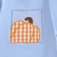 thumbnail image 4 of NOLDARES Toddler Baby Boy Fall Clothes Embroidery Shirt Top Elastic Waist Plaid Pants Set Trendy 2 Piece Outfit(Blue,2-3 Y), 4 of 9