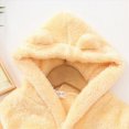 thumbnail image 4 of KPOPLK Kid's Robe Girls Bathrobe Teen Girls Hooded Pajamas Toddler Robes Dressing Gown for 2-13Yeas(7-9 Years,Yellow), 4 of 6