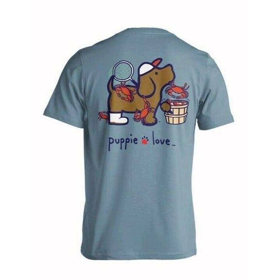 Puppie Love Crab Pup Short Sleeve T-Shirt - XLarge