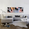 thumbnail image 2 of ARTCANVAS Black Pink Purple Gray Modern Panoramic Canvas Art Print - Size: 60" x 20" (1.50" Deep), 2 of 9