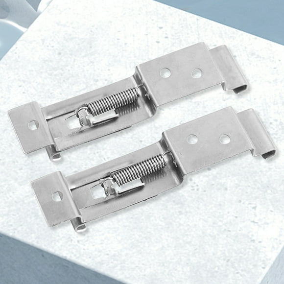 Peggybuy 2PCS Rectangular Car Frame Holder Clamps Car License Plate Bracket Spring Loaded