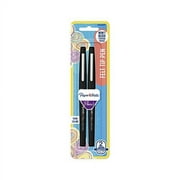 Paper Mate Flair Felt Tip Pens, Medium Point Black, 2 Count