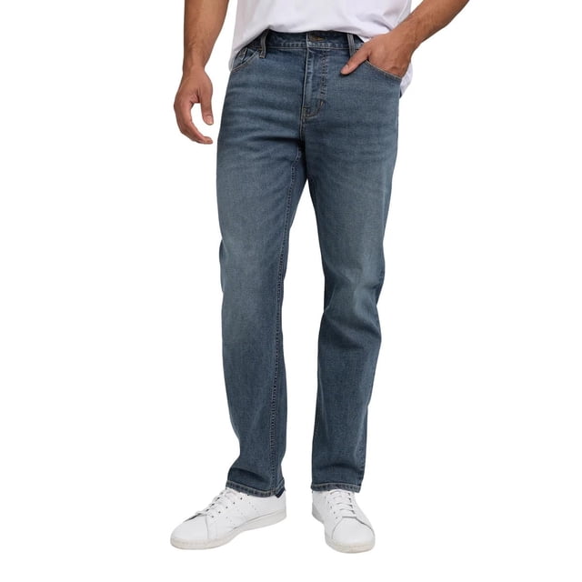 Jeans IZOD para Hombre Corte Recto Clásico 5 Bolsillos Azul