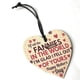 thumbnail image 5 of Ornamento colgante en forma de corazón Durable Mamá Regalos de hijas Letras de madera Accesorios para automóviles Decoración para uso doméstico DIY 3 Pack Inevent HA011707-03, 5 of 7