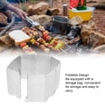 thumbnail image 3 of Outdoor Stove Windscreen, Camping Cooking Windscreen Portable Simple Installation Durable  for Picnic Courtyard Meal, 3 of 7