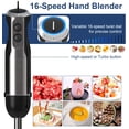 thumbnail image 3 of Wancle Immersion Hand Blender, Electric 16 Speed 5-in-1 Multi-Function Handheld Stick Blender with Attachments,Stick Mixer with Beaker , Chopper, Milk Frother, Egg Whisk for Food, Smoothies, 3 of 7
