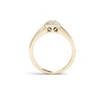 thumbnail image 4 of 1/5 Carat T.W. Diamond Double Halo Cluster 10kt Yellow Gold Engagement Ring, 4 of 8