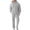 Gray, variant on Mens 2 Piece Twists Jacquard Texture Sweatsuit Outfits Hoodie Sweatshirt & Joggers Sweatpants Set Tracksuit Orange