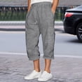 thumbnail image 2 of SRZYMJ Mens Casual Cargo Pants Workout Joggers Stretch Sweatpants Casual Cargo Pants Stretch Fabric Comfort Fit Outdoor Work Travel, 2 of 5