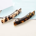 thumbnail image 4 of 2PCS Français Conception Cheveux Barrette Tortue Coquille Celluloïd Rectangle Pinces à Cheveux pour les Femmes, 4 of 5