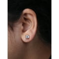 thumbnail image 4 of Imperial 1/2Ct TDW Round Cut Diamond Solitaire Stud Earrings in Sterling Silver, 4 of 6